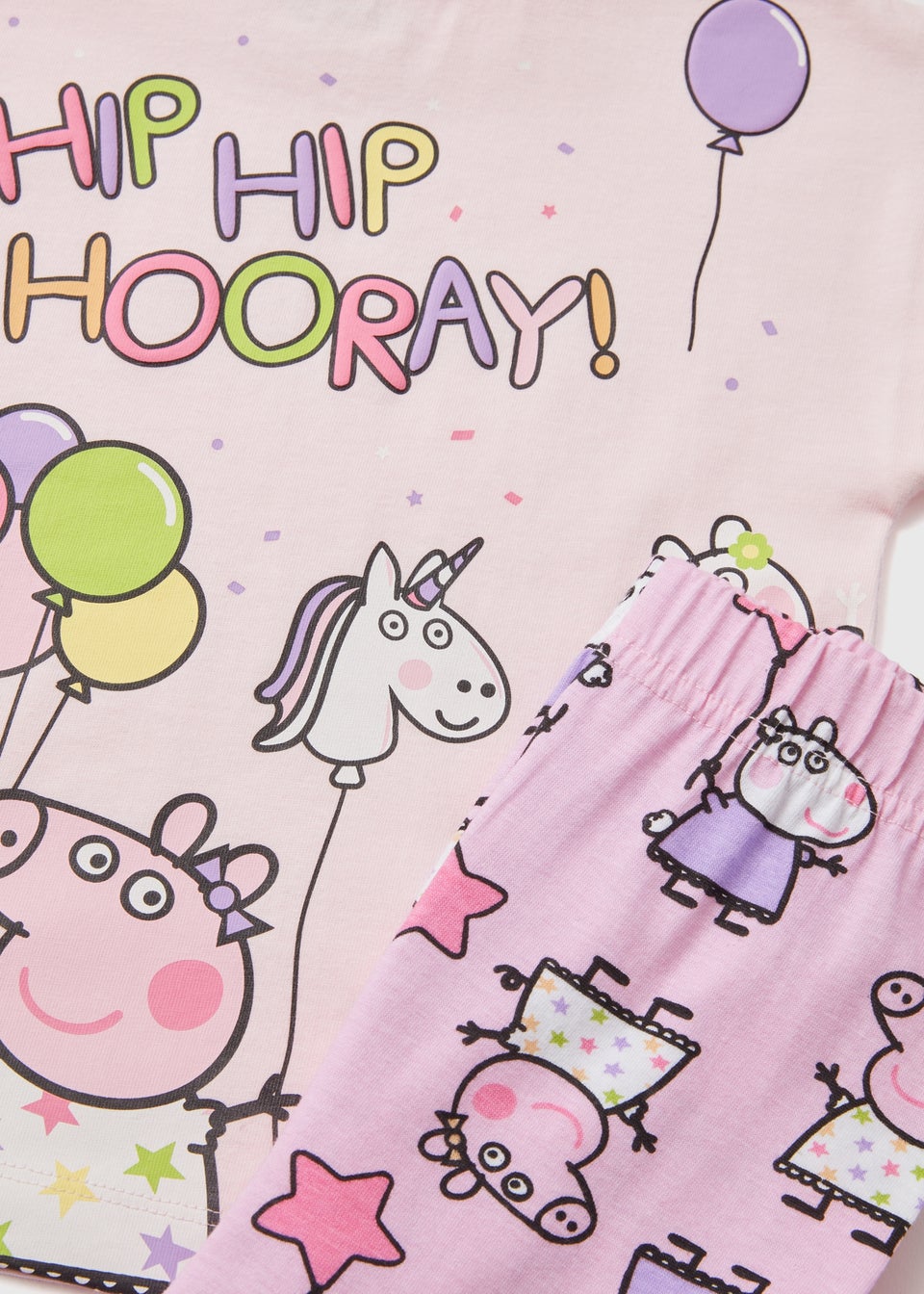 Peppa Pig Girls Pink Tea Party Pyjama Set (9mths-5yrs)