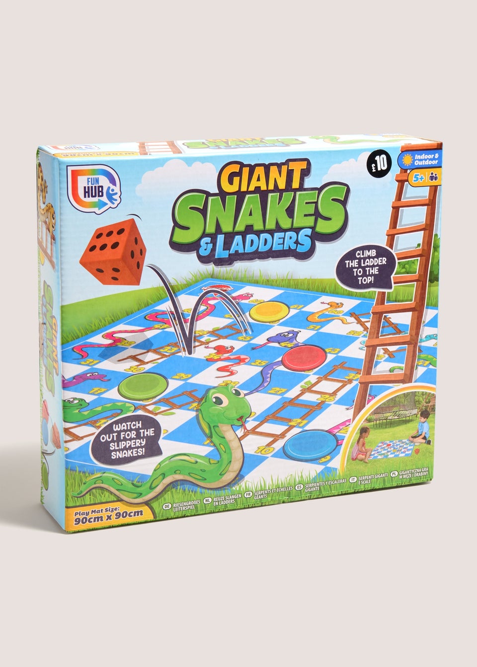 Kids Giant Snakes & Ladders Game (90 x 90cm)