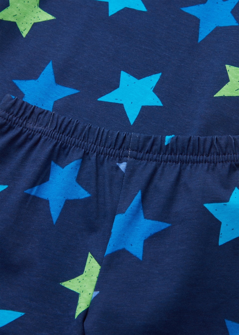 Boys Navy Star Shortie Pyjama Set (9mths-5yrs)
