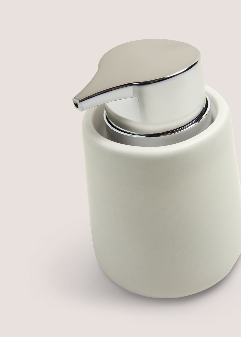 Grey Modern Ceramic Soap Dispenser (8cm x 13cm)