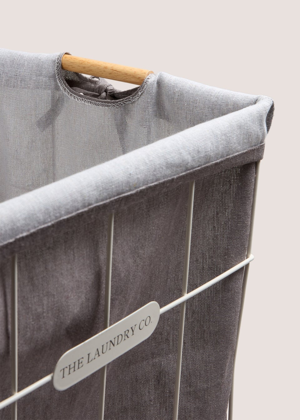 Laundry Co Grey Wire Frame Bag (54x38x38cm)