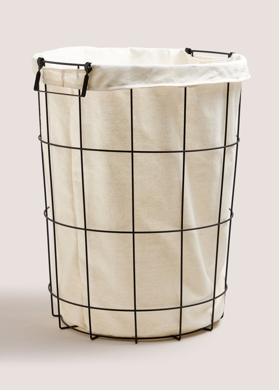Black Wired Laundry Basket (41x42x54cm)