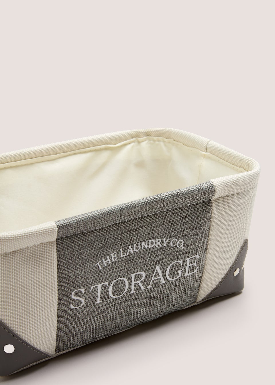 Laundry Co Grey Fabric Storage (55x30x13cm)