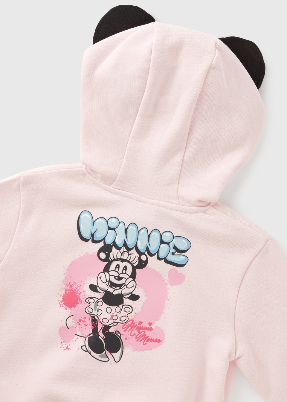 Disney Girls Pink Minnie Ears Hoodie (9mths-7yrs)