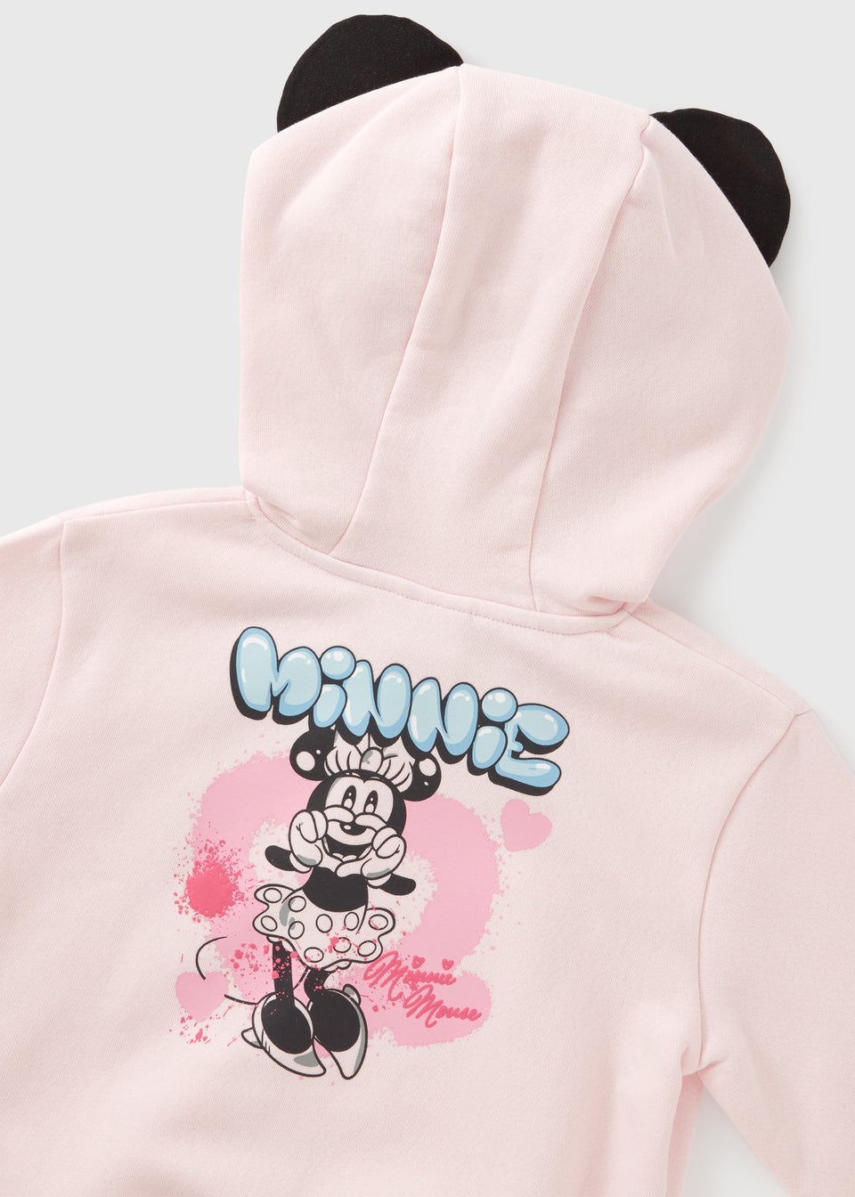 Disney Girls Pink Minnie Ears Hoodie 9mths 7yrs