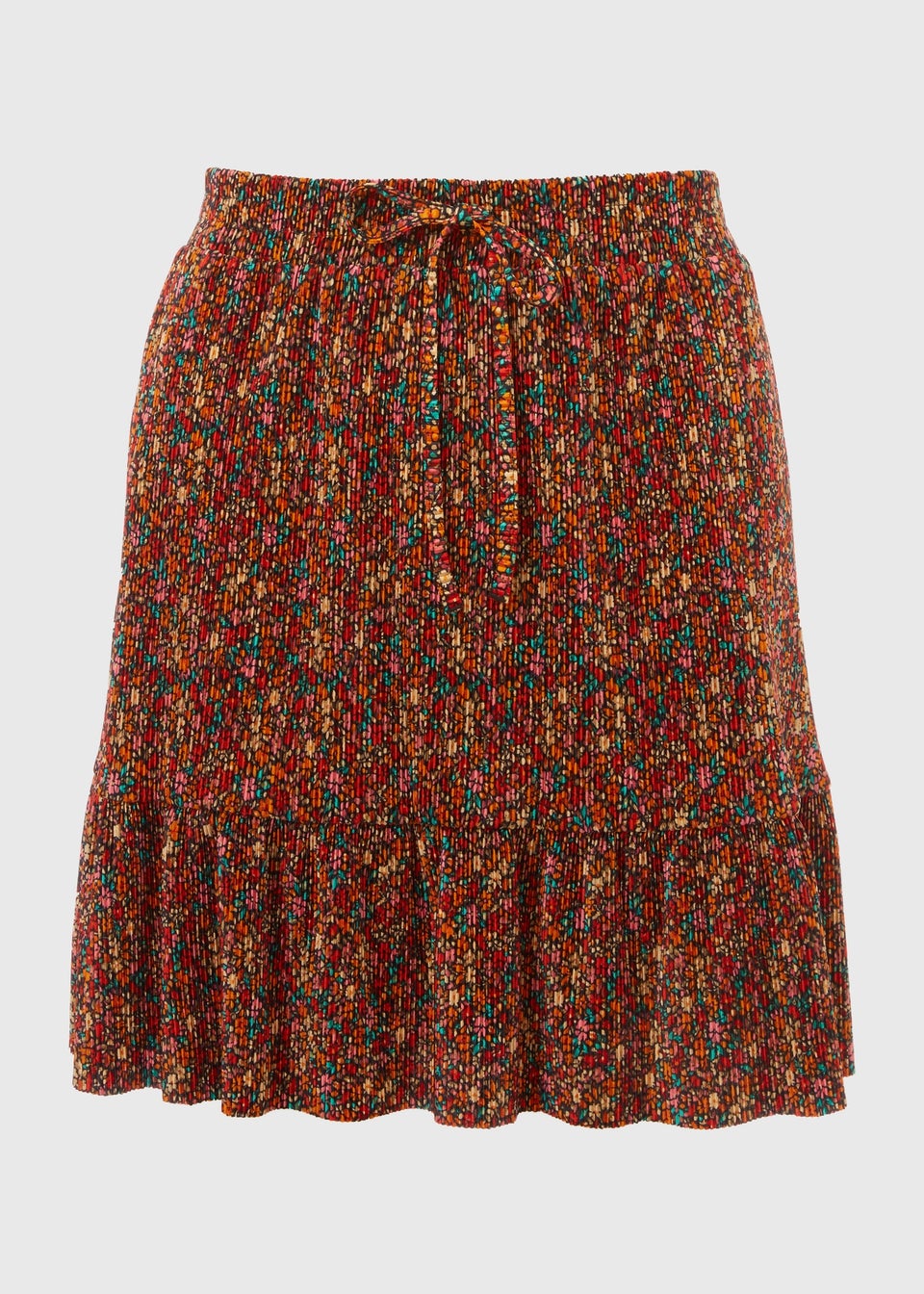 Multicolour Floral Mini Skirt