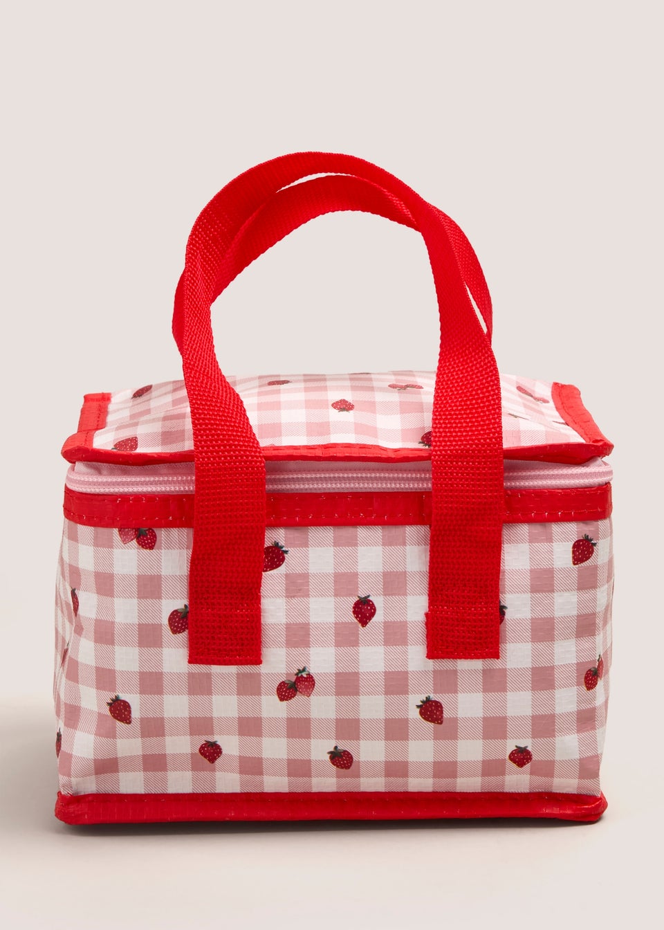 Kids Pink Strawberry Lunch Bag (20cm x 12cm x 14cm)