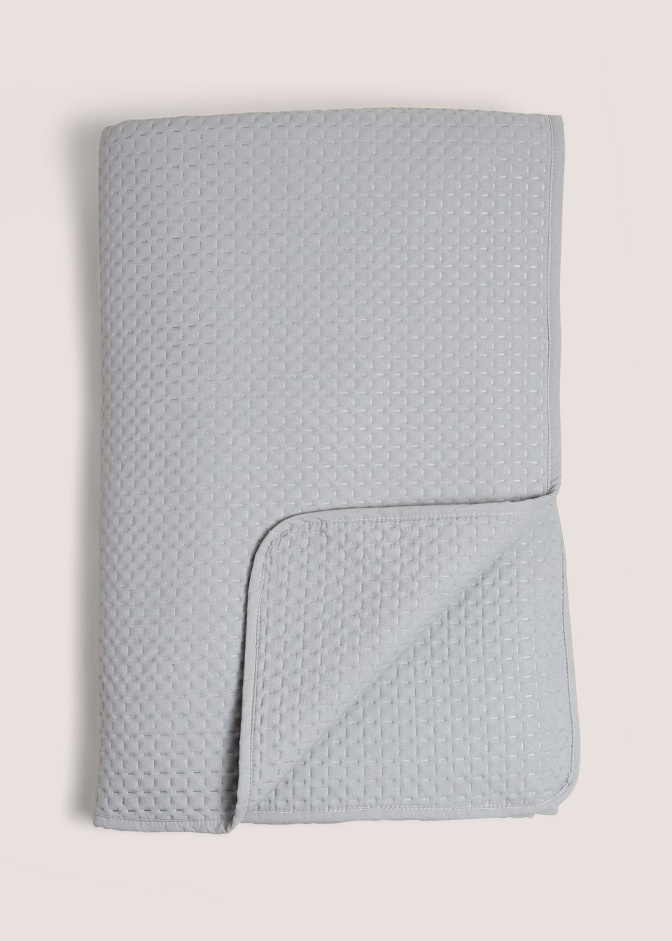 Grey Washed Pinsonic Bedspread (235cm x 235cm)