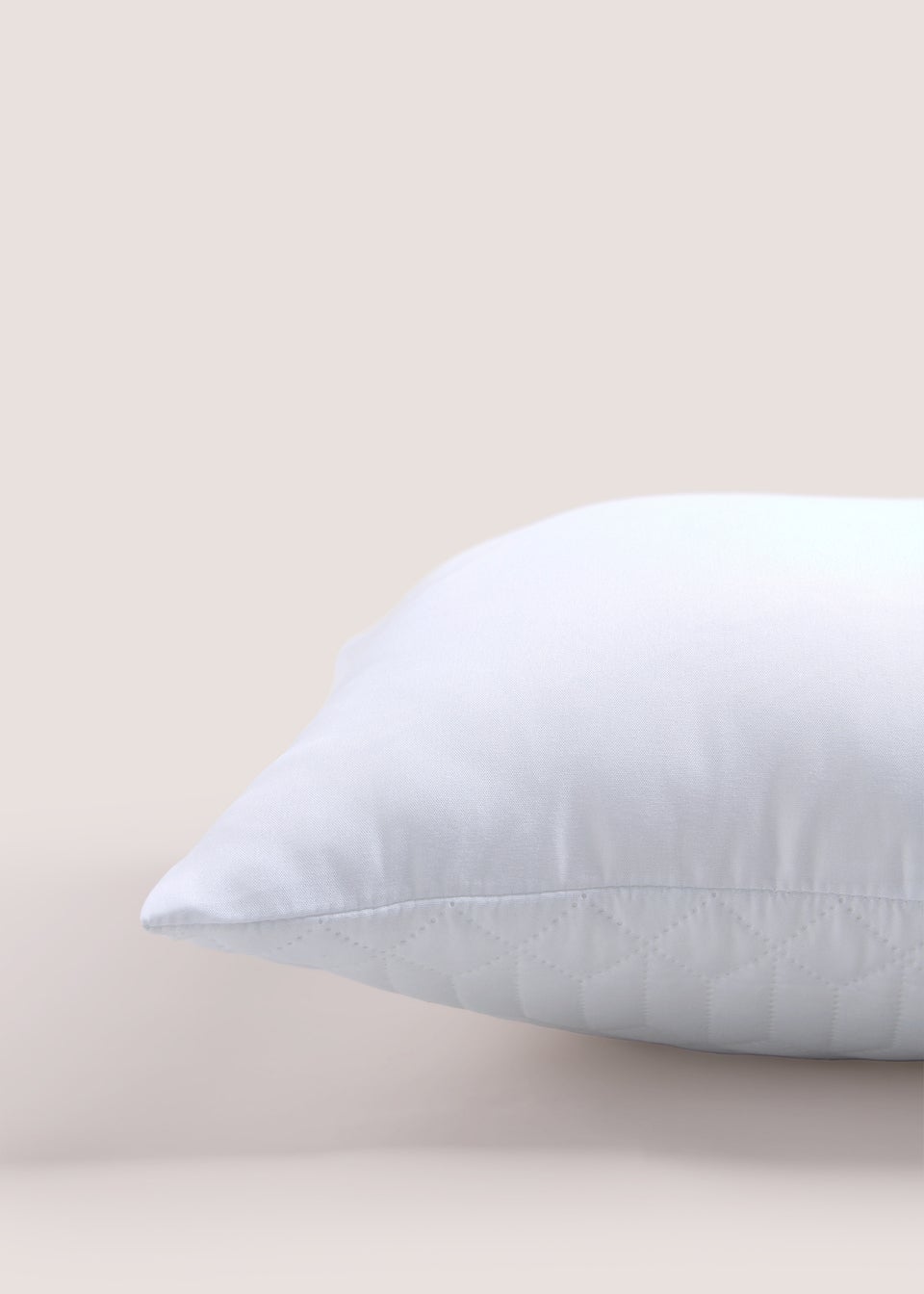 White Geo Print Pinsonic Cushion (40cm x 40cm)