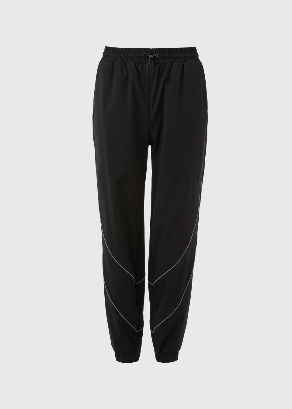 Souluxe Black Shell Suit Woven Joggers