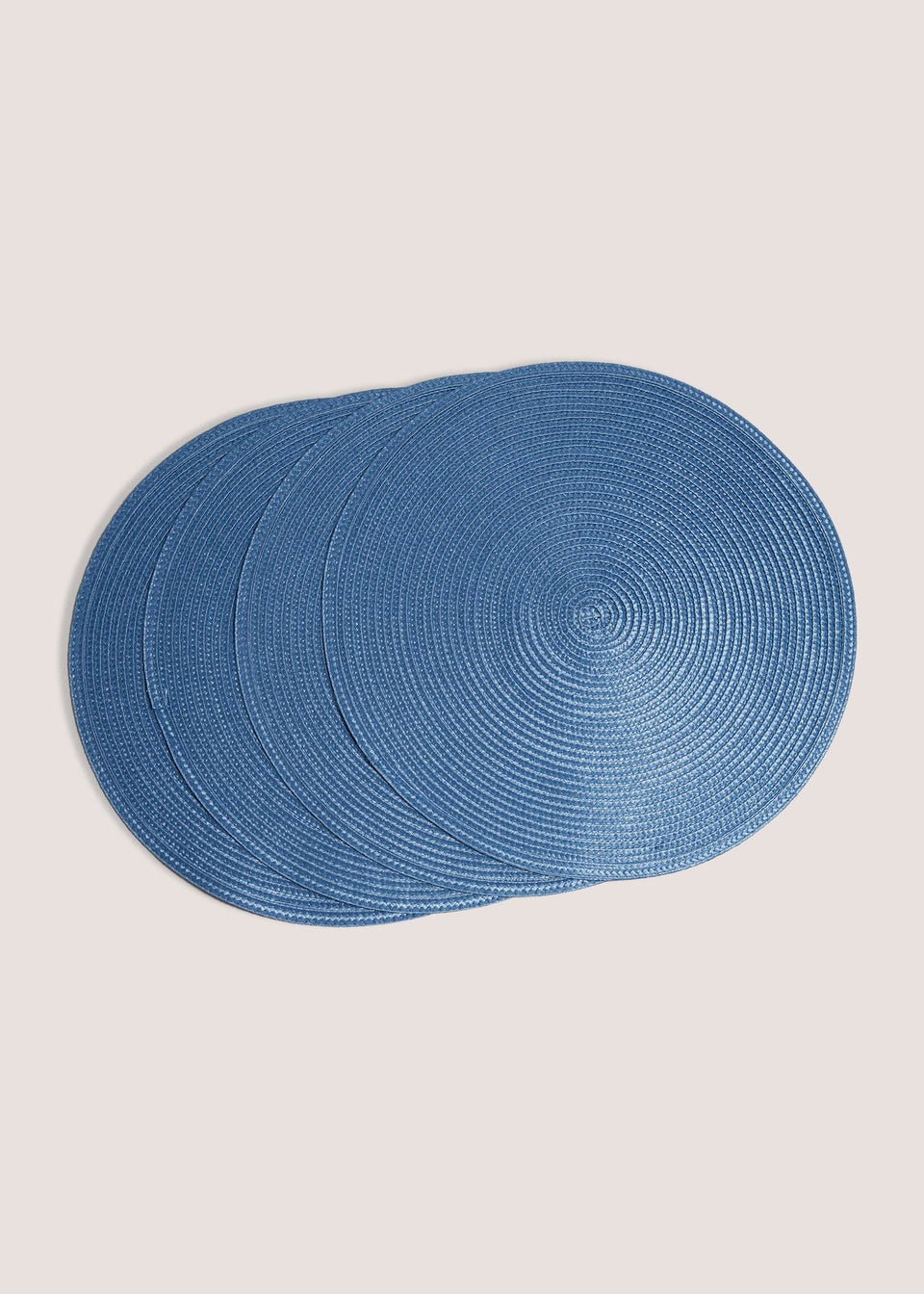 4 Pack Indigo Blue Woven Placemats