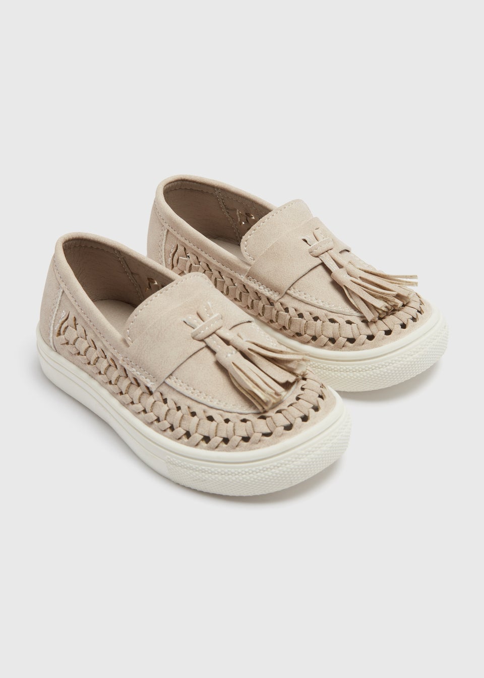 Boys Stone Basket Weave Loafers (Younger 4-12)