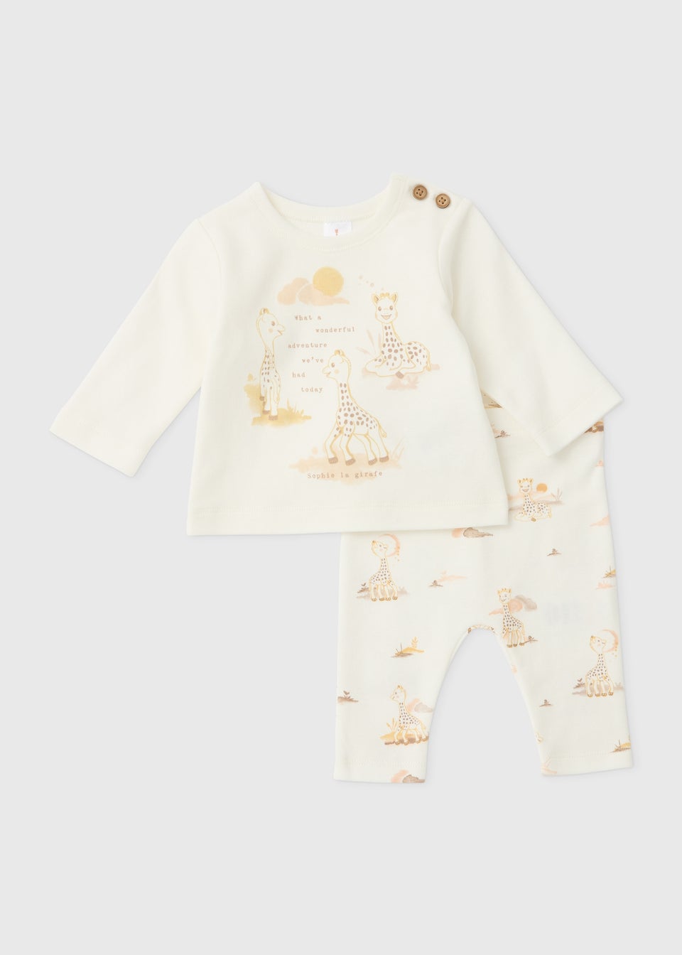 Sophie la Girafe Baby Cream Top & Leggings Set (Newborn-23mths)
