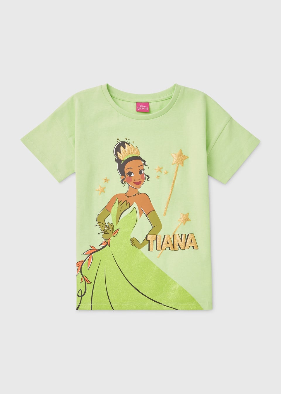 Disney Girls Green I Am Tiana T-Shirt (3-12yrs)