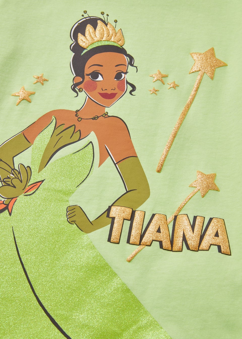 Disney Girls Green I Am Tiana T-Shirt (3-12yrs)