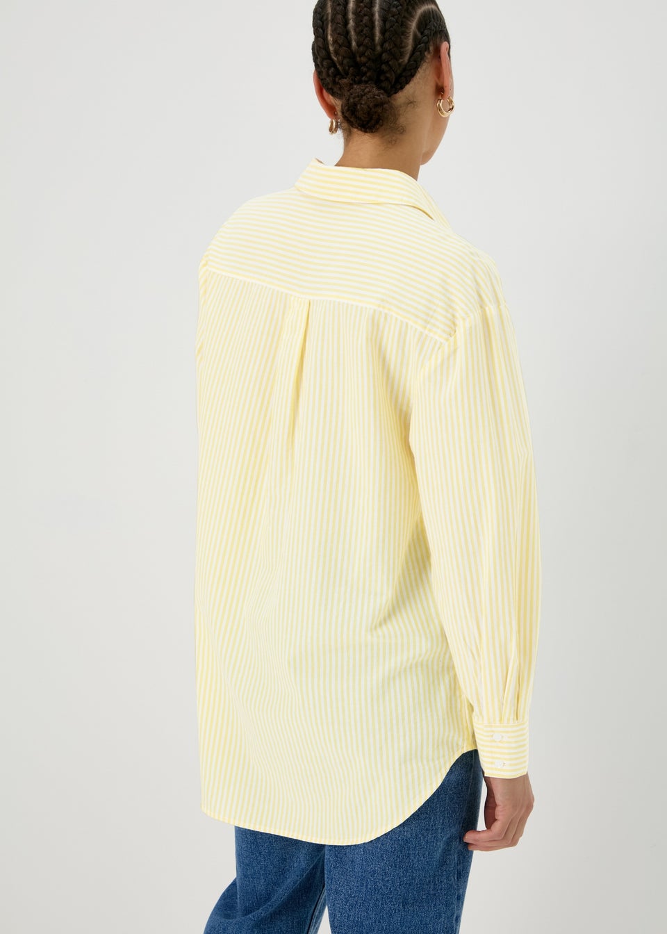 Yellow Stripe Cotton Shirt
