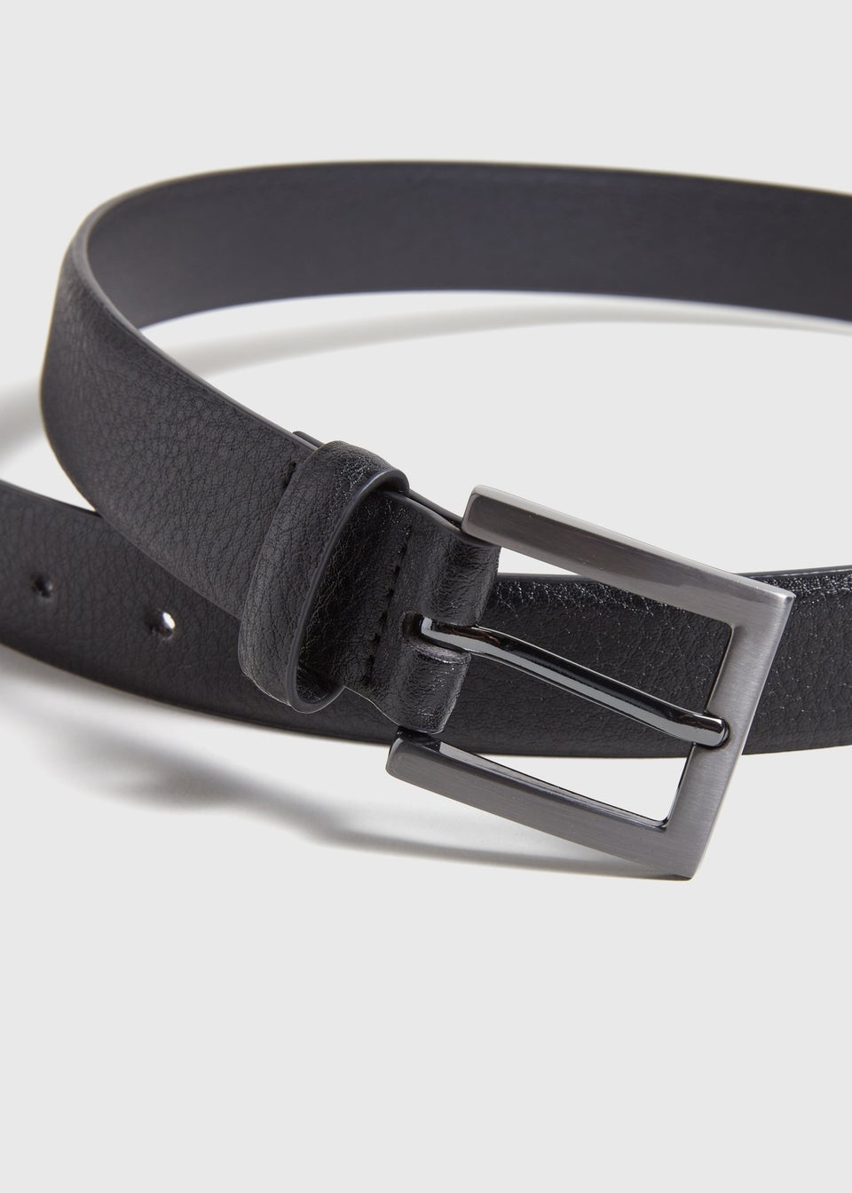 Black Grain Texture Smart Belt