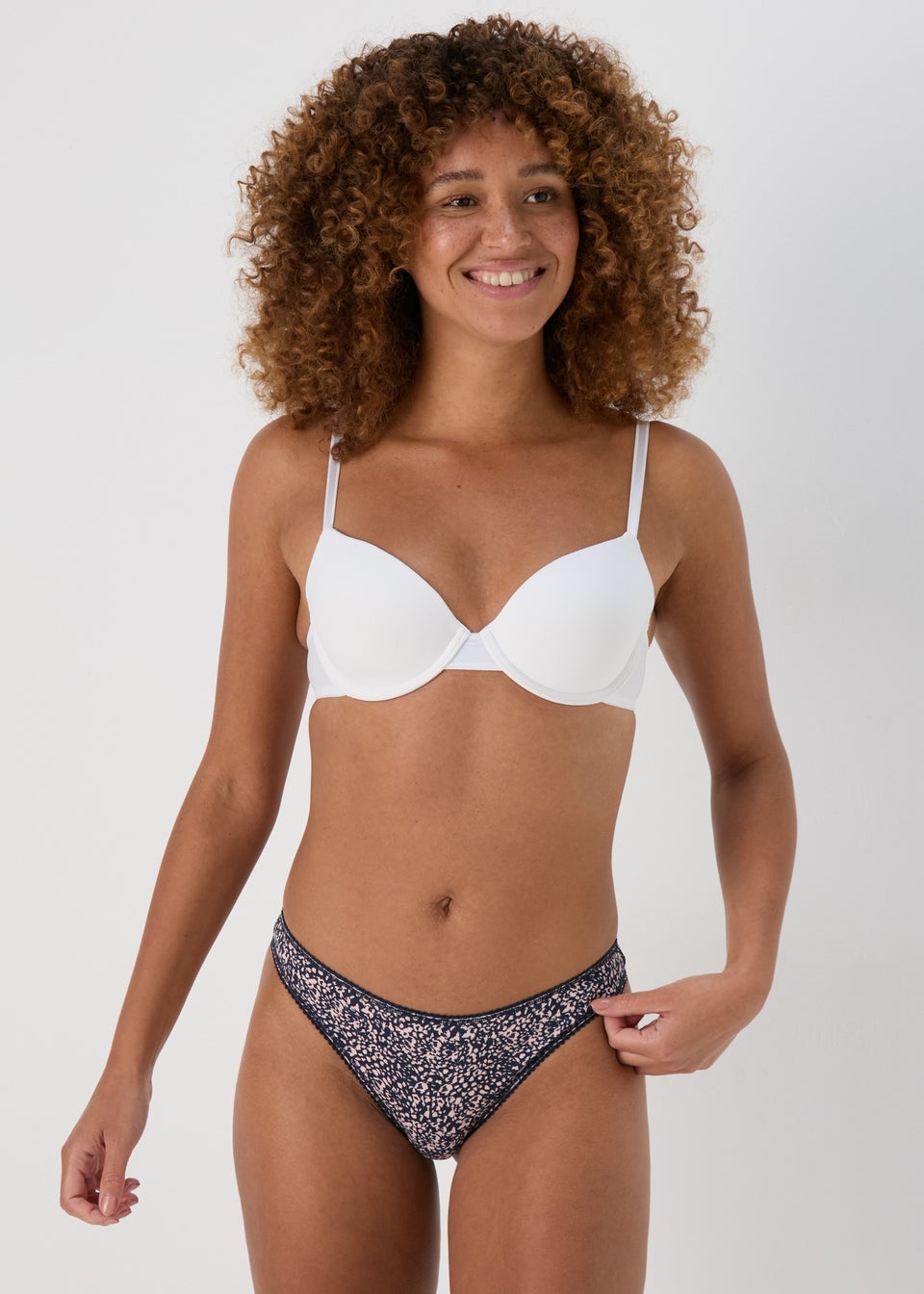4 Pack Multicolour Animal Print Thongs