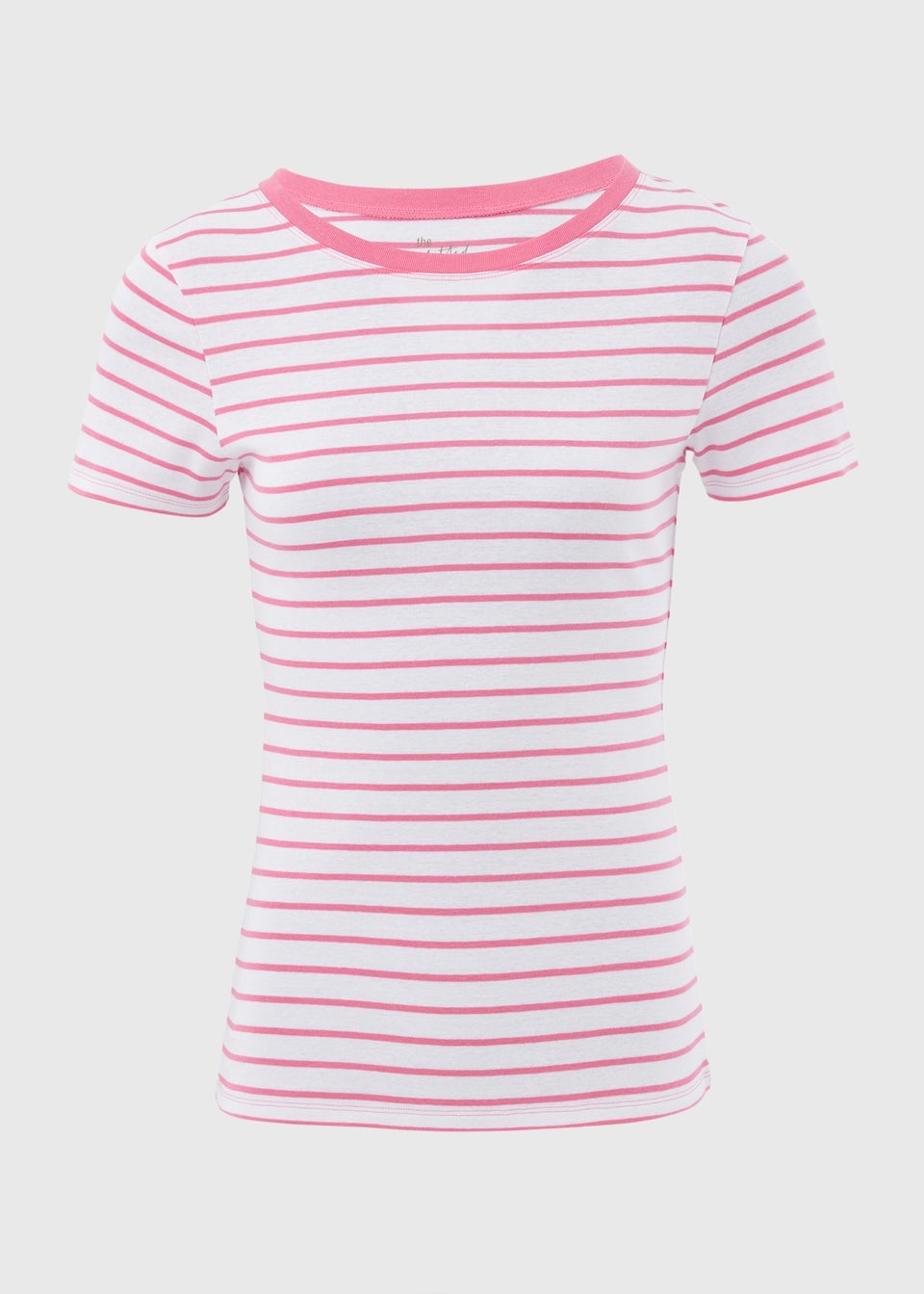White Pink Stripe T Shirt Matalan