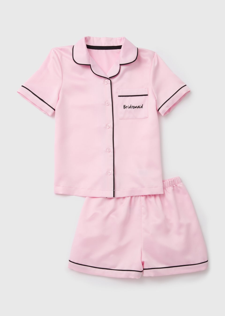 Girls Pink Bridal Pyjama Set (4-12yrs)