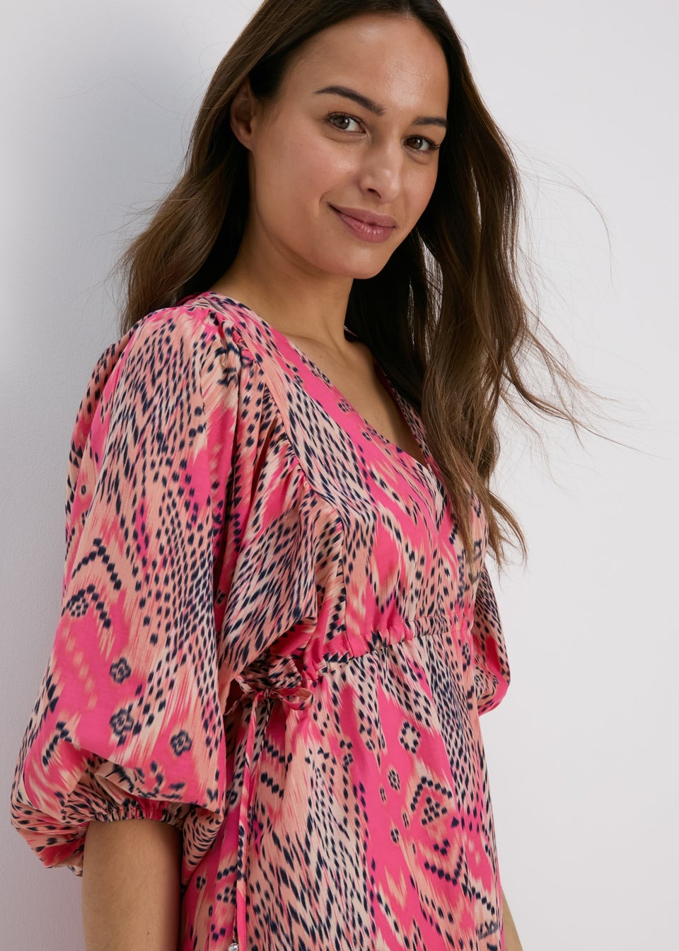 Pink Aztec Mini Dress