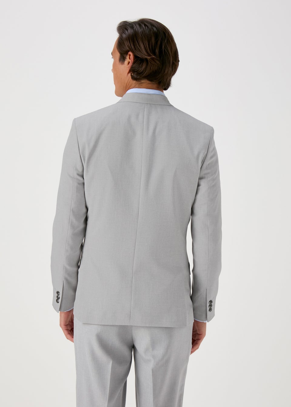 Taylor & Wright Grey Turner Double Breasted Slim Fit Jacket