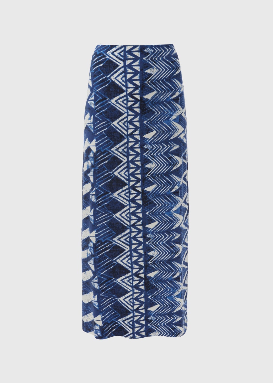 Multicolour Aztec Print Jersey Maxi Skirt