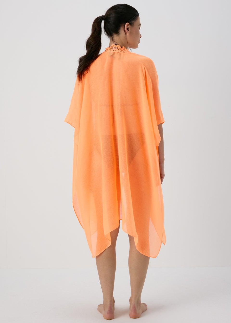 Orange Tassel Kimono