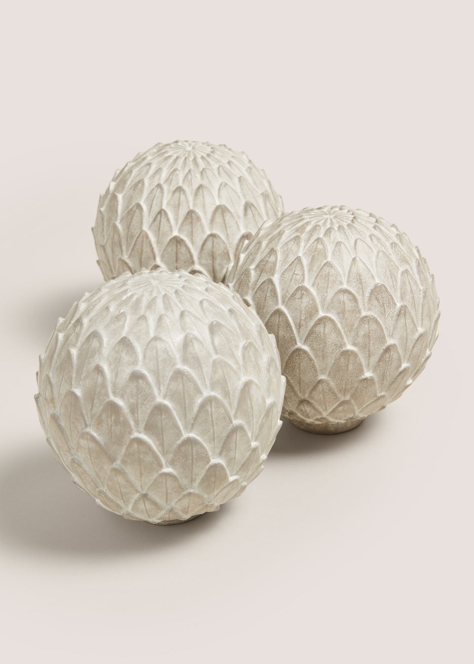 3 Pack Concrete Artichoke Balls (15.5cm x 15.5cm x 15.5cm)