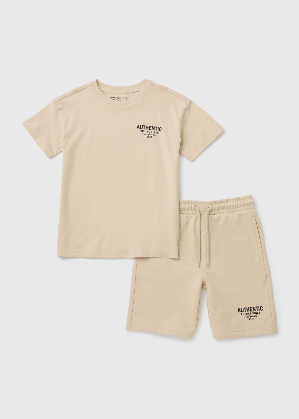 Boys Stone T-Shirt & Shorts Set (7-12yrs)