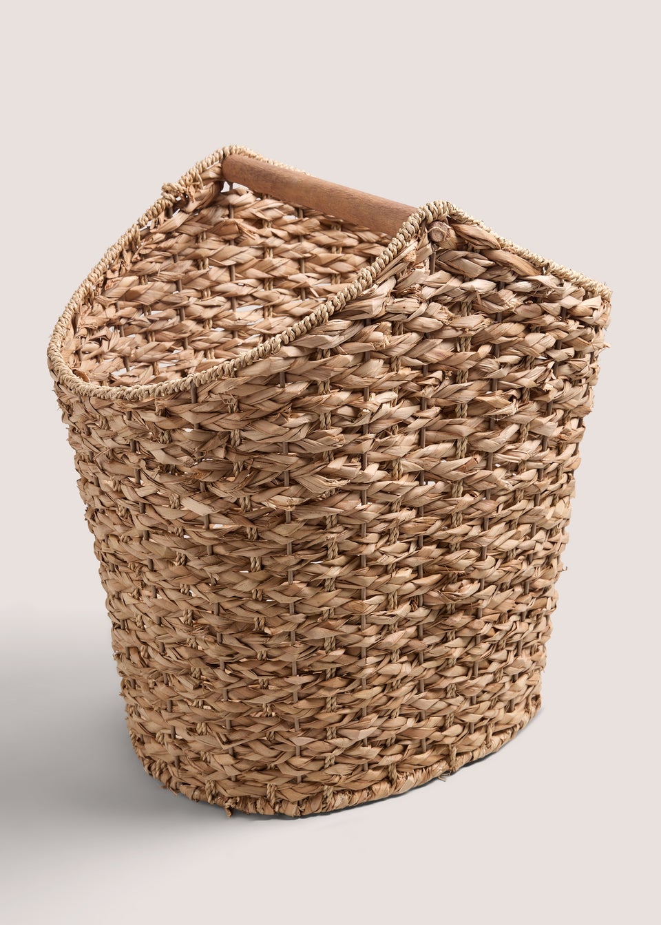 Natural Rush Log Basket (45cm x 35cm x 49cm)