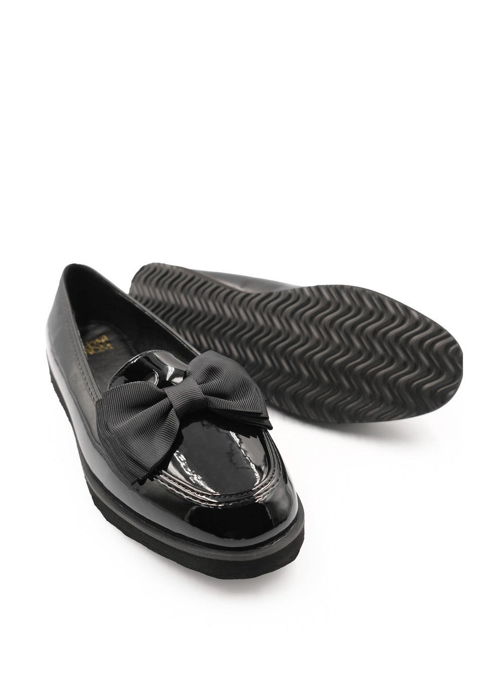 Where's That From Black Faux Leather Alpha Slip On Loafer