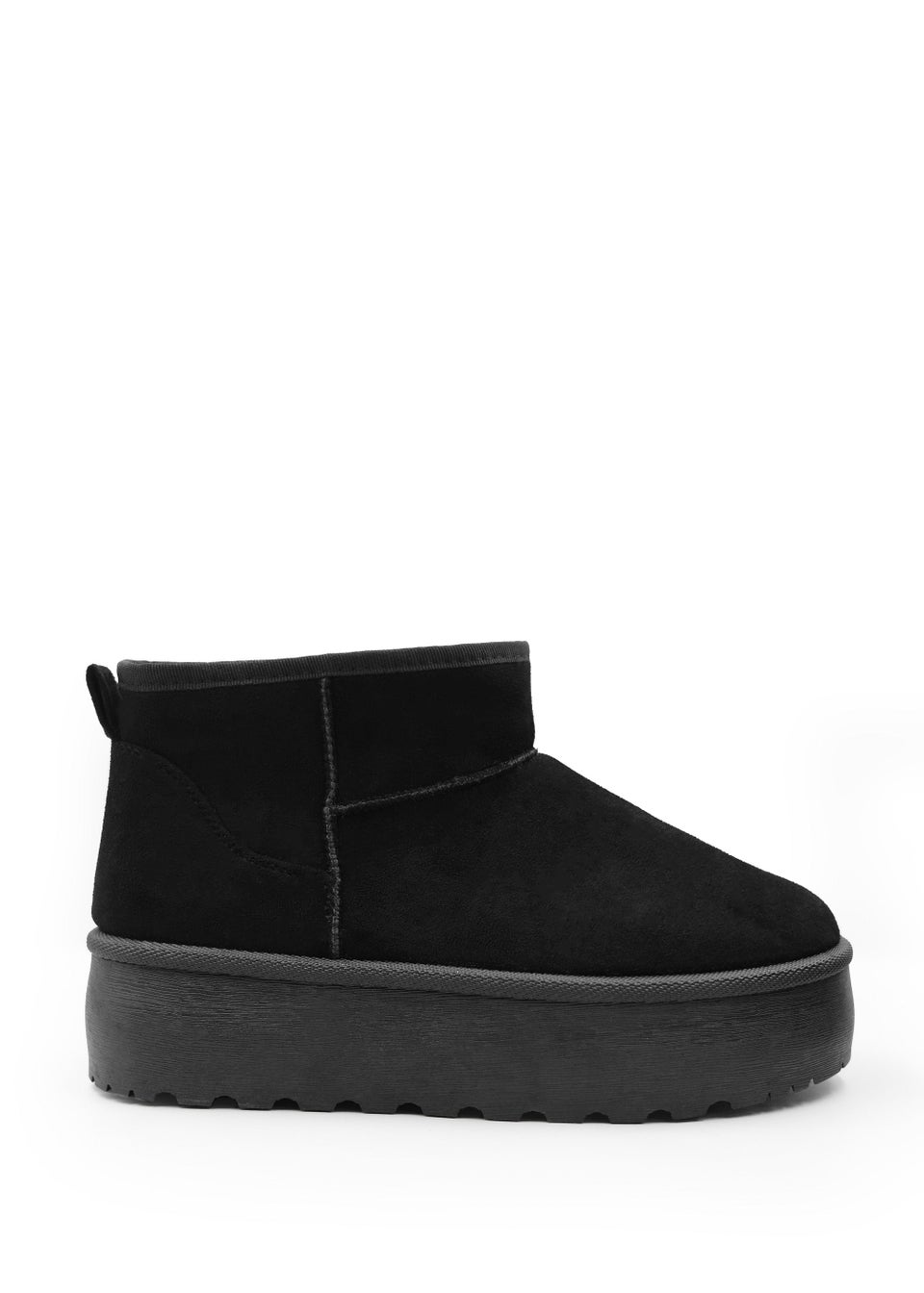 Where's That From Black Suede Erica Slip On Ankle Boots