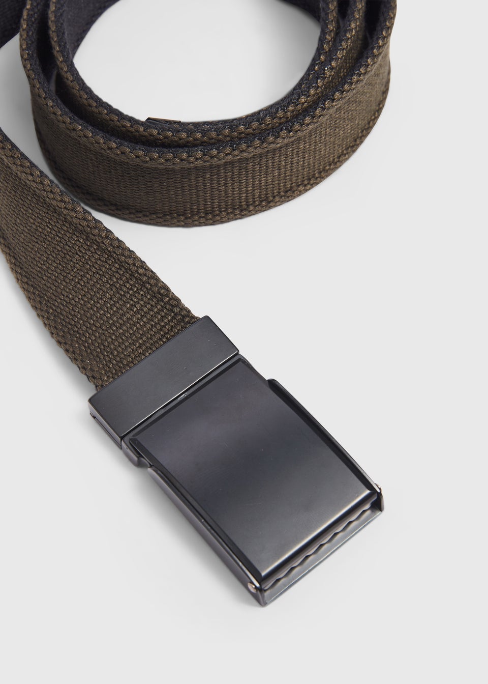 Khaki Reversible Canvas Belt