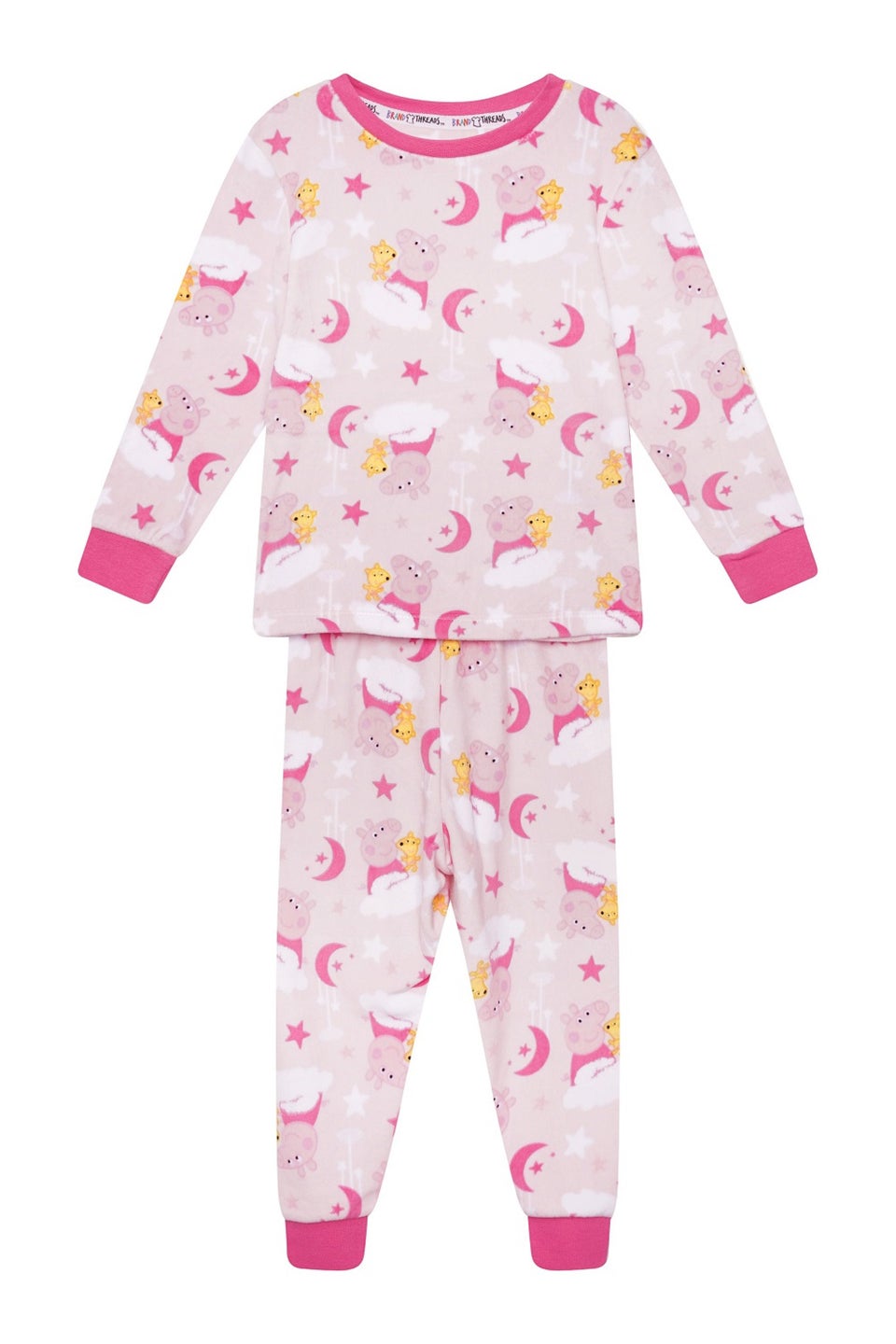 Brand Threads Kids' Peppa Pig Fleece Pyjama Set