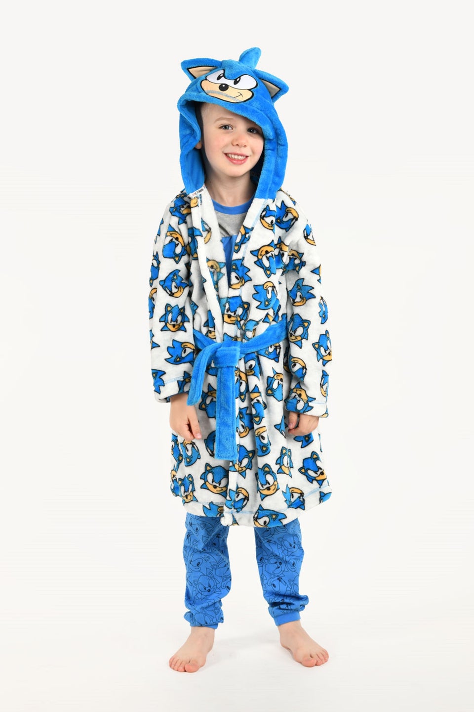 Brand Threads Kids' Sonic The Hedgehog Dressing Gown
