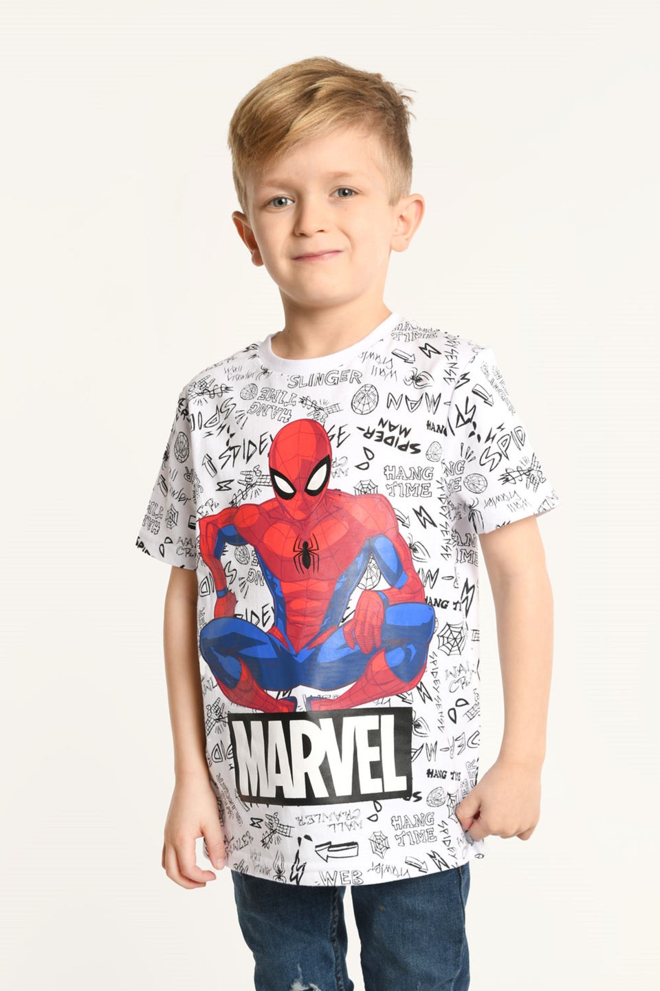 Brand Threads Kids' Spiderman T-Shirt