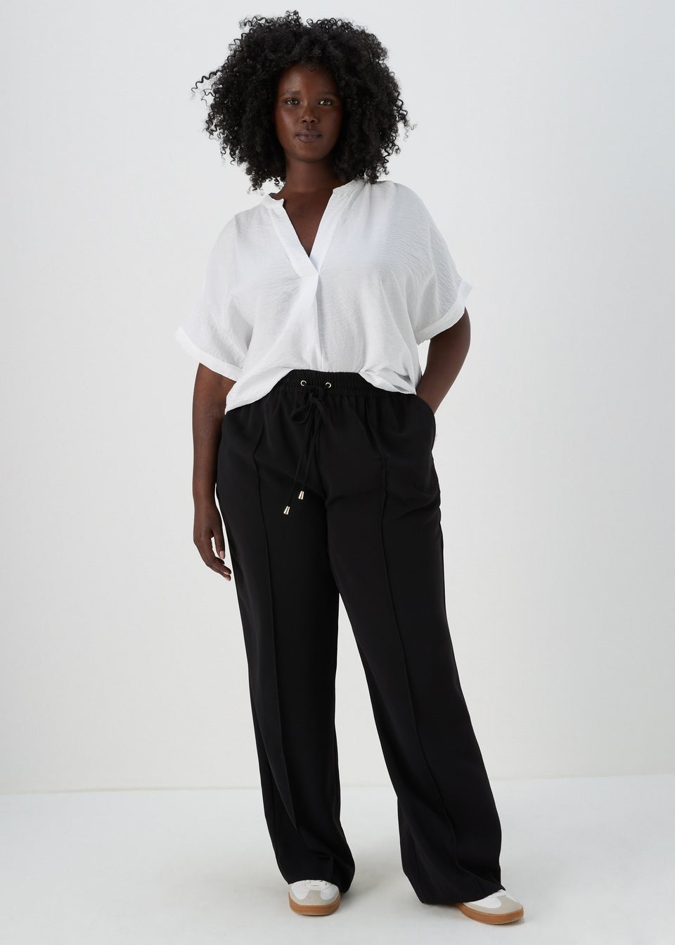 Et Vous Black Wide Leg Trousers