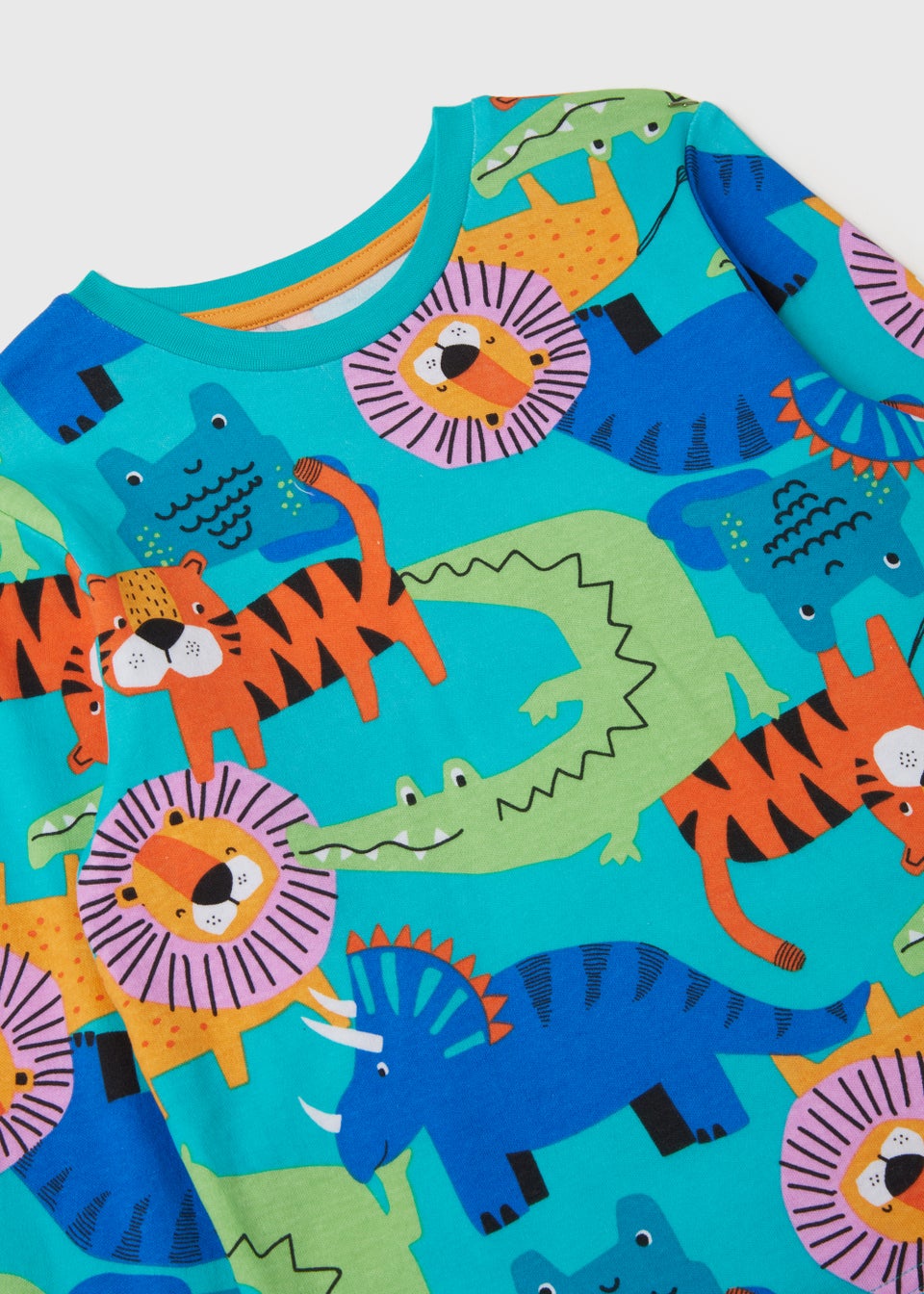 Blue Animal Print Pyjama Set (9mths-5yrs) - Matalan