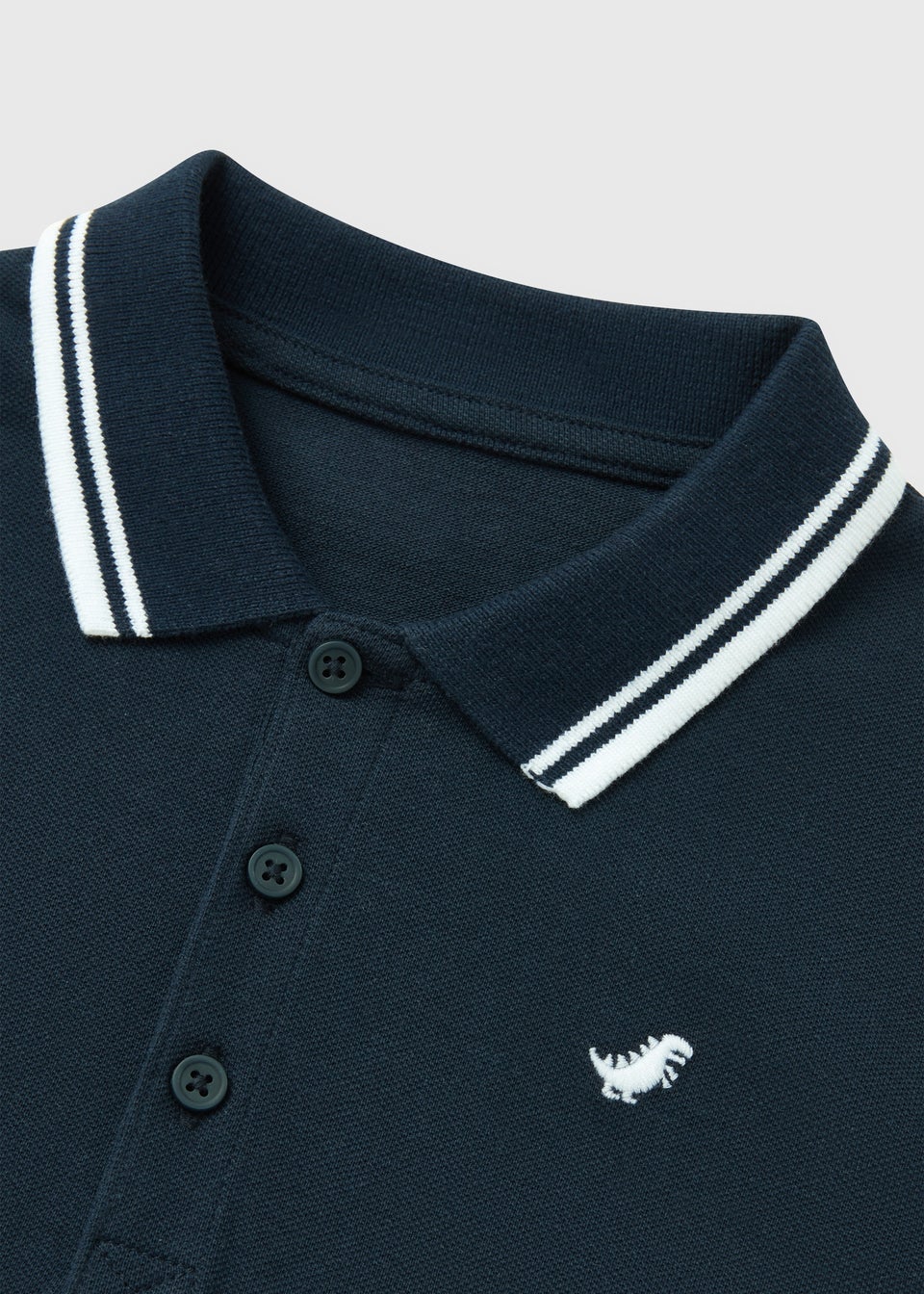 Boys Navy Cotton Polo Shirt (1-7yrs)