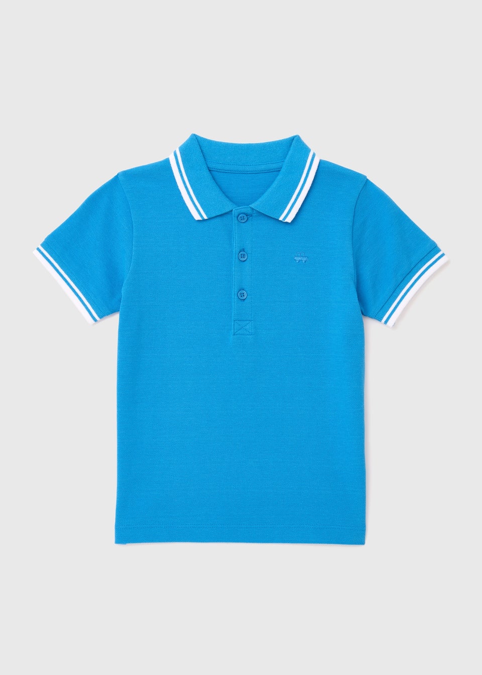 Boys Cotton Blue Polo Shirt (1-7yrs)