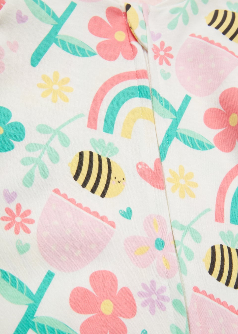 Baby Girls Cream Bee Sleepsuit (Newborn-18mths)