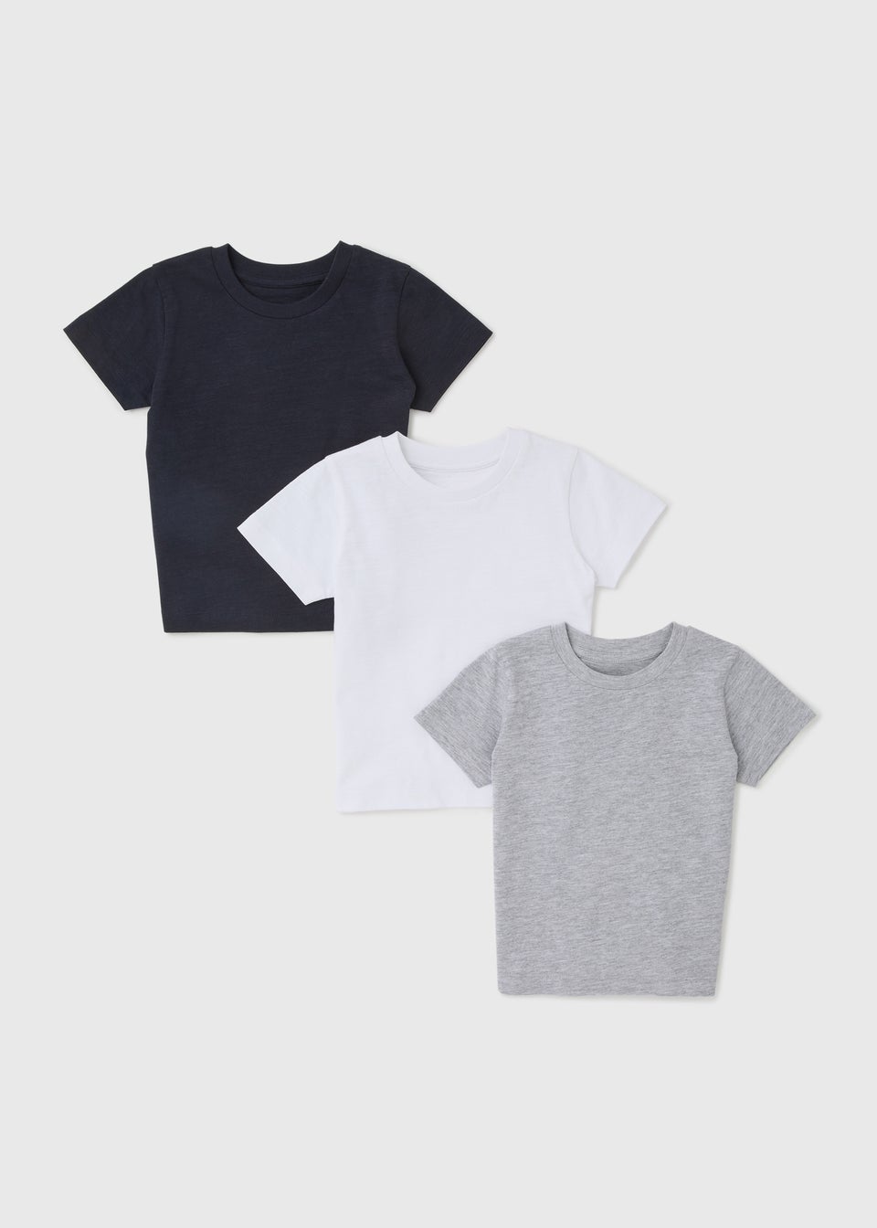 3 Pack Boys Monochrome T-Shirts (1-7yrs)