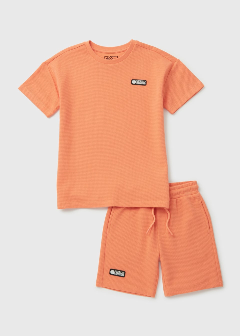 Boys Waffle T-Shirt & Shorts Set (7-12yrs)