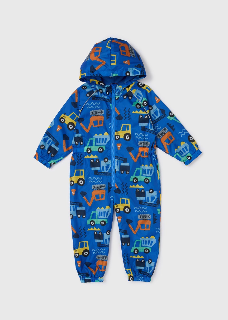 Boys Blue Digger Puddle Suit (1-7yrs)
