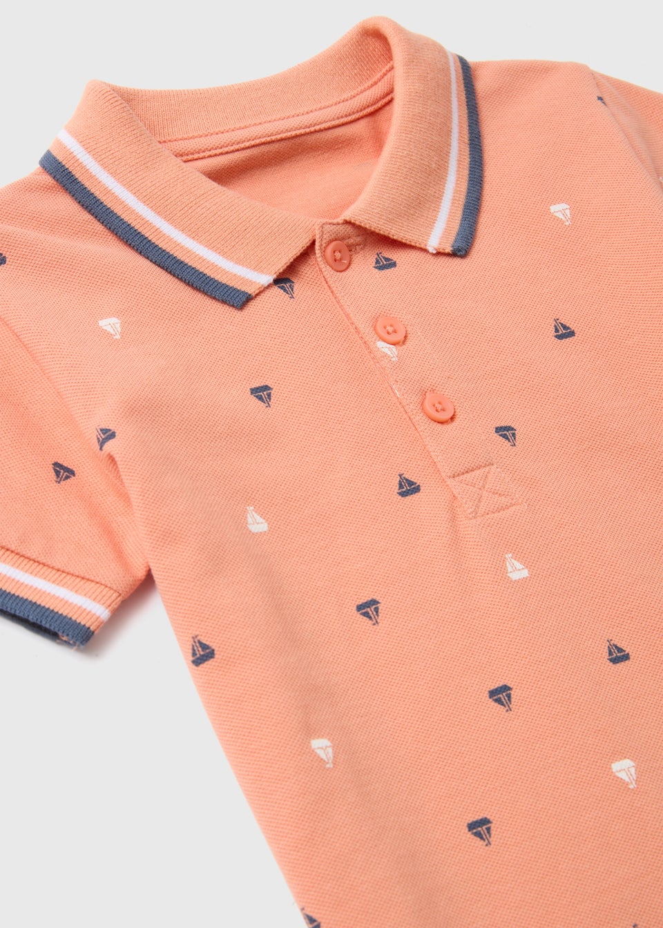 Boys Coral Embroidered Polo Shirt (1-7yrs)