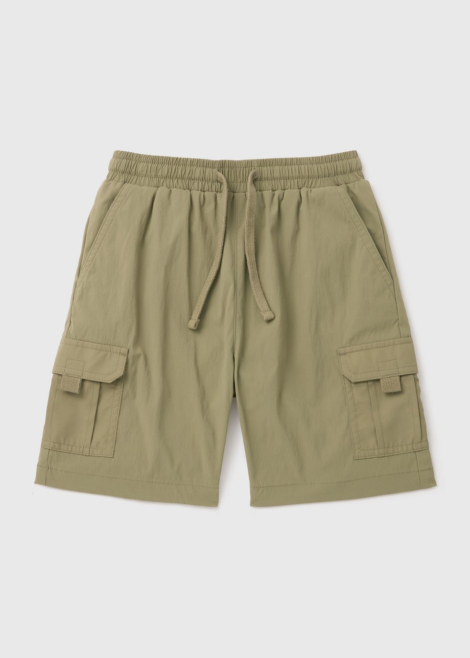 Boys Khaki Woven Cargo Shorts (7-13yrs)