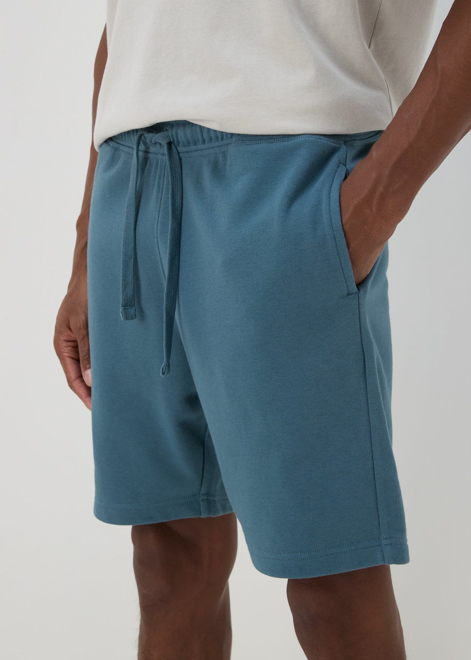 Blue Basic Jogger Shorts