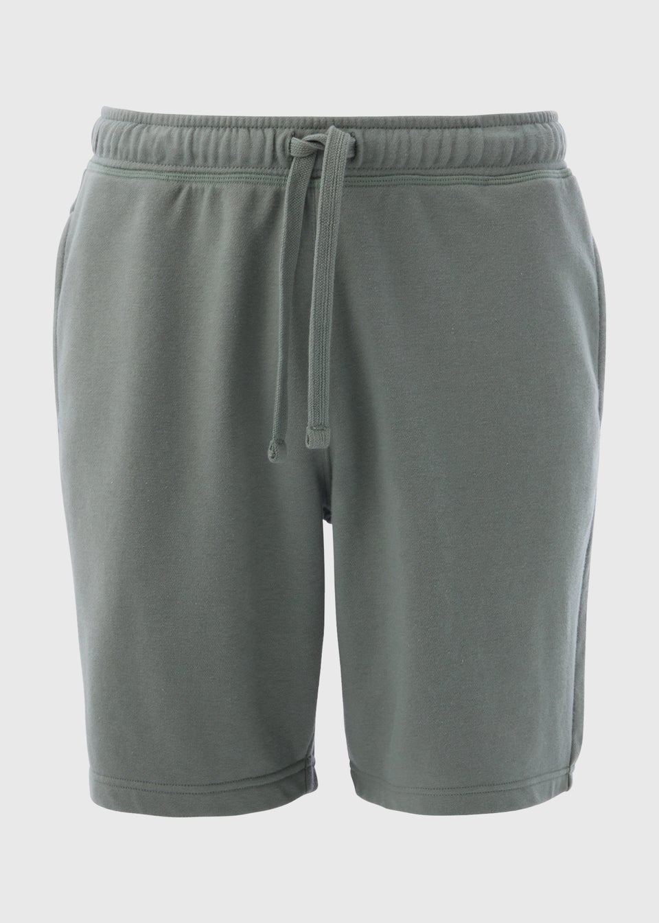 Green Basic Jogger Shorts