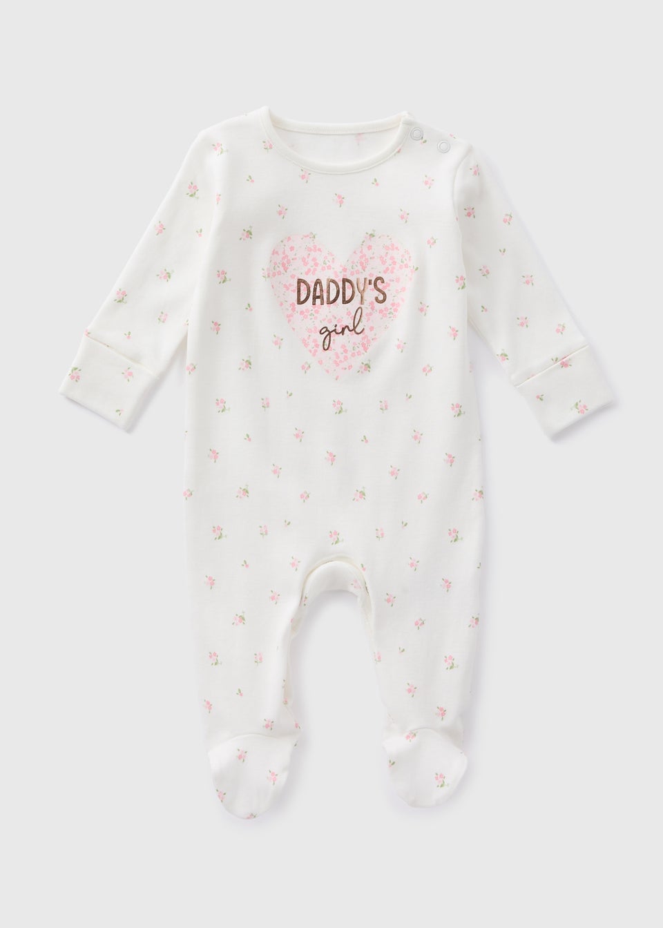 Baby Cream Daddy's Girl Sleepsuit (Tiny Baby-18mths)